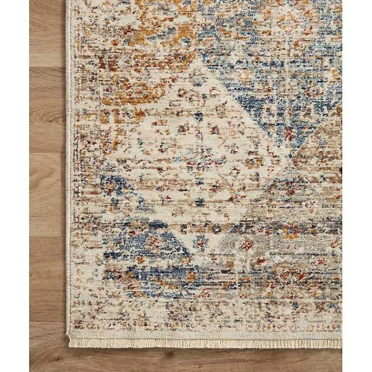 Kirklands Home Neutral Diamond Patchwork Area Rug, 5x7 Outlet
