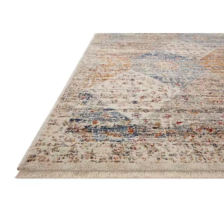 Kirklands Home Neutral Diamond Patchwork Area Rug, 5x7 Outlet