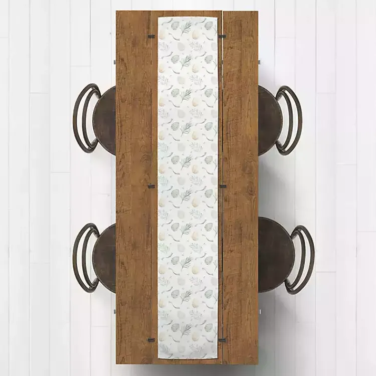 Easter Decorations>Kirklands Home Neutral Eggs and Ribbon Table Runner, 72 in.