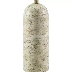 Kirklands Home Neutral Faux Stone Vella Table Lamp Tan New