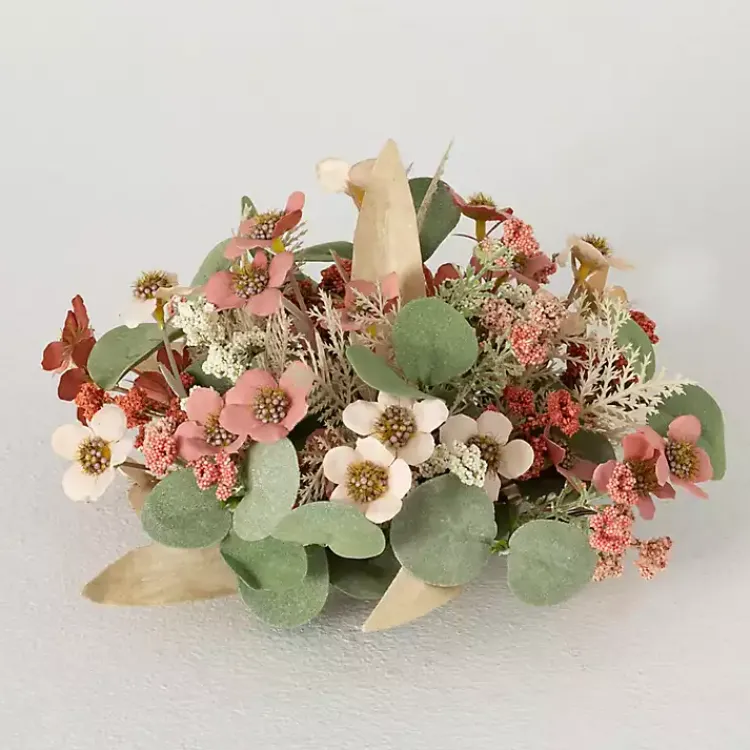 Stems & Bouquets>Kirklands Home Neutral Flowers and Eucalyptus Bouquet