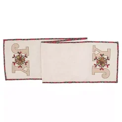 Kirklands Home Neutral Joy Christmas Table Runner Tan Clearance