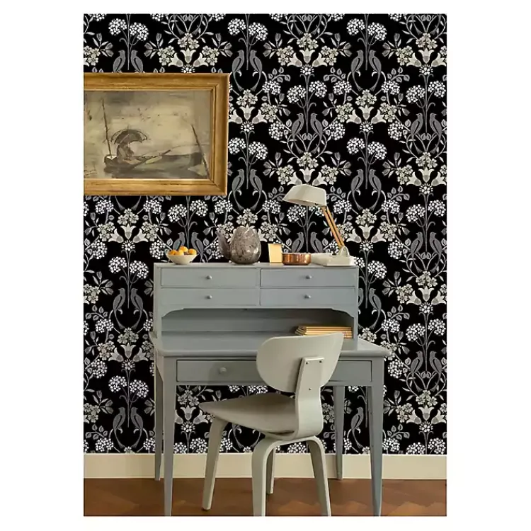 Kirklands Home Neutral Meadow Peel & Stick Wallpaper New