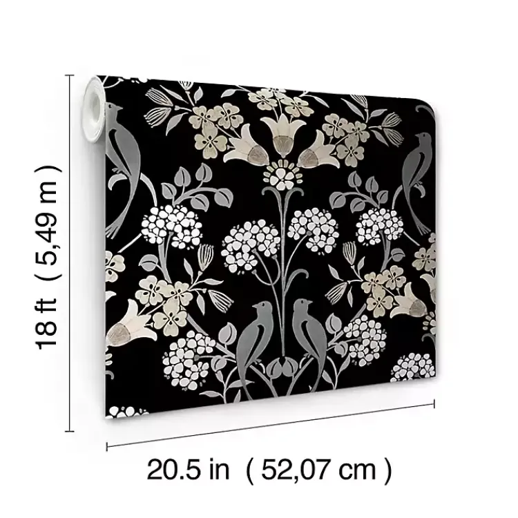 Kirklands Home Neutral Meadow Peel & Stick Wallpaper New