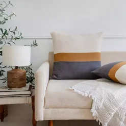 Pillows>Kirklands Home Neutral Modern Stripe Pillow