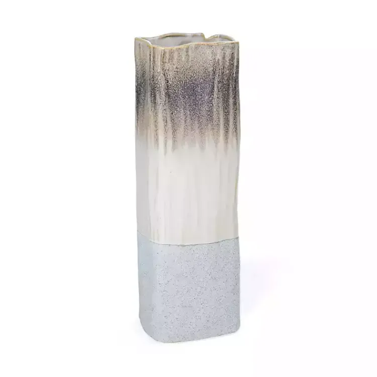 Vases>Kirklands Home Neutral Ombre Ceramic Vase, 16 in.
