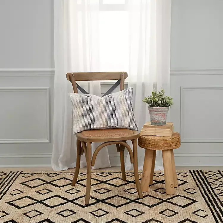 Pillows>Kirklands Home Neutral Ombre Stripe Throw Pillow Multi