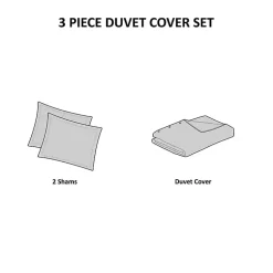 Kirklands Home Neutral Oversized 3-pc. Queen Duvet Cover Set Tan Sale