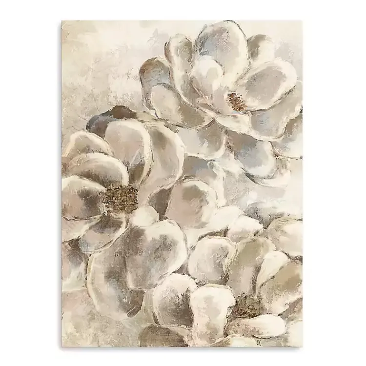Kirklands Home Neutral Petals Canvas Art Print, 30x40 in. New