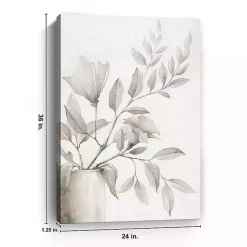Kirklands Home Neutral Potted Plant Canvas Art Print Outlet