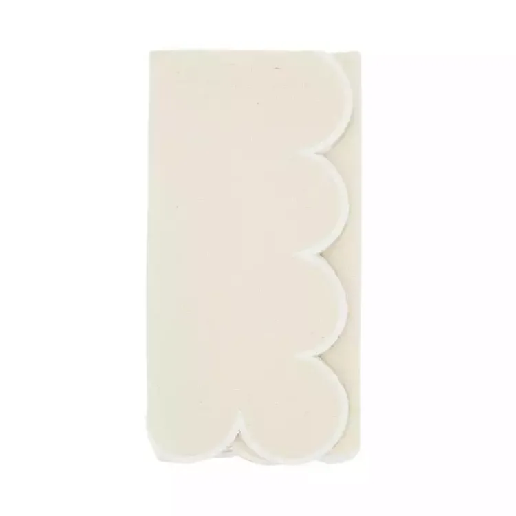 Kirklands Home Neutral Scalloped Edge Napkins, Set of 4 Tan Sale