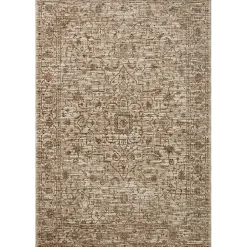 Kirklands Home Neutral Sorrento Medallion Area Rug, 5x7 Tan New