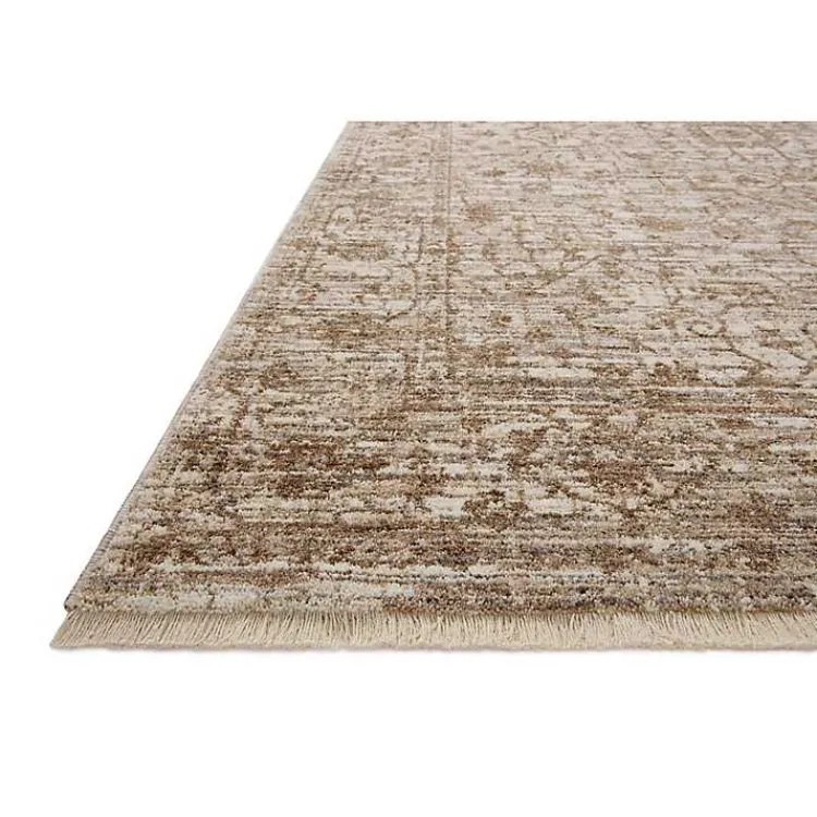 Kirklands Home Neutral Sorrento Medallion Area Rug, 5x7 Tan New