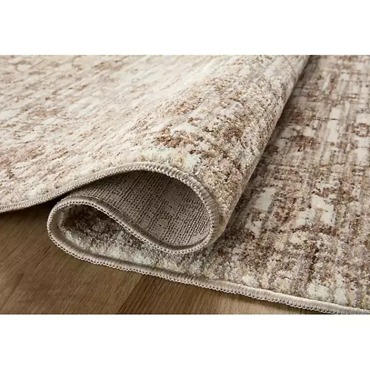 Kirklands Home Neutral Sorrento Medallion Area Rug, 5x7 Tan New