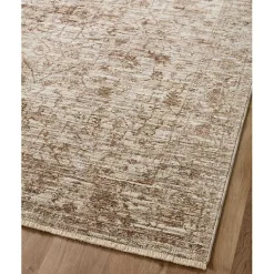 Kirklands Home Neutral Sorrento Medallion Area Rug, 5x7 Tan New