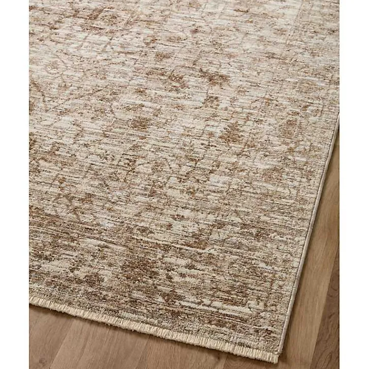 Kirklands Home Neutral Sorrento Medallion Area Rug, 5x7 Tan New