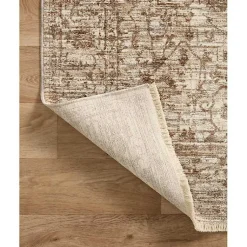 Kirklands Home Neutral Sorrento Medallion Area Rug, 5x7 Tan New