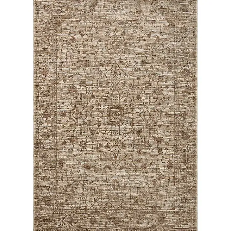 Kirklands Home Neutral Sorrento Medallion Area Rug, 6x9 Tan Online
