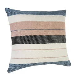 Kirklands Home Neutral Striped Outdoor Pillow Clearance