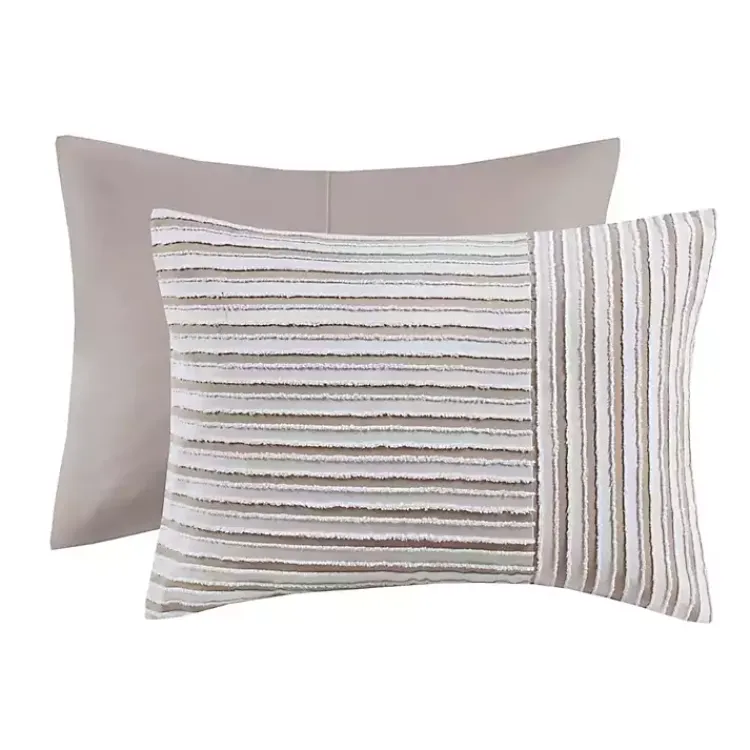 Kirklands Home Neutral Striped 5-pc. King Comforter Set