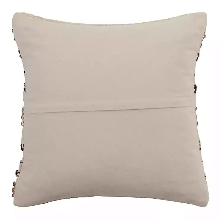 Pillows>Kirklands Home Neutral Striped Woven Square Throw Pillow Tan