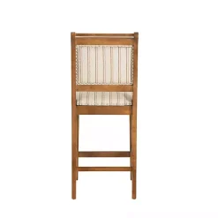 Kirklands Home Neutral Stripes Upholstered Emmy Counter Stool Tan Hot