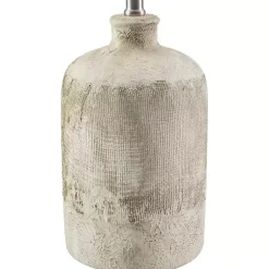 Kirklands Home Neutral Textured Ceramic Rivera Table Lamp Tan Clearance