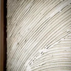 Kirklands Home Neutral Textured Wood Framed Wall Plaque