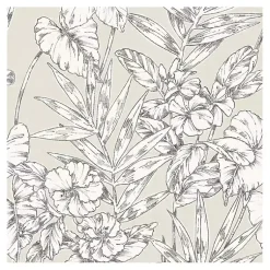 Kirklands Home Neutral Tropic Floral Peel & Stick Wallpaper Outlet