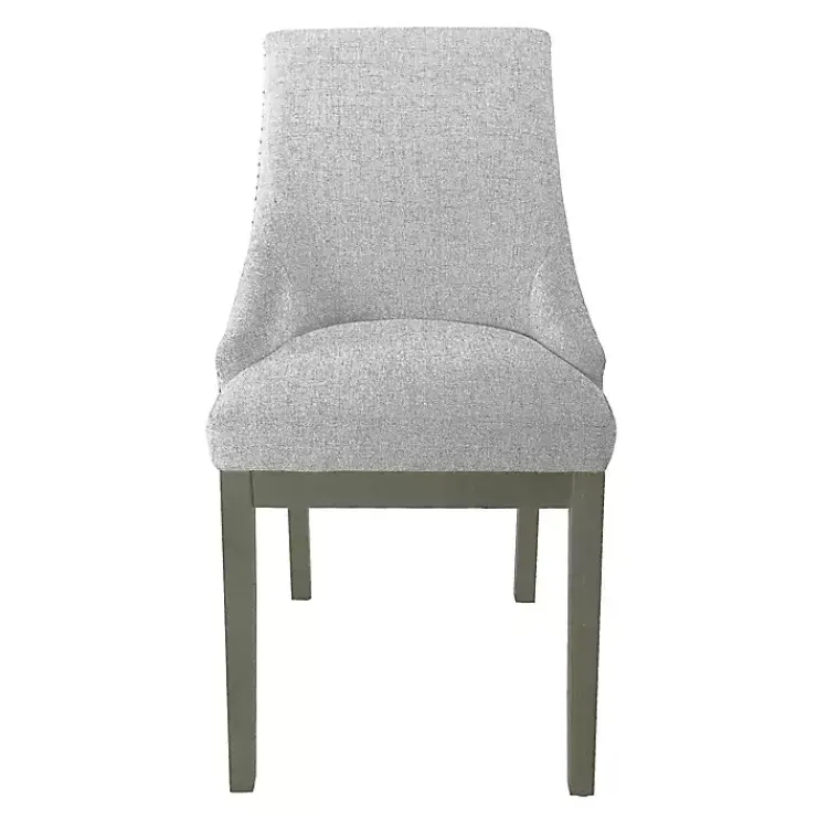Kirklands Home Neutral Upholstered Barrel Dining Chair Multi New