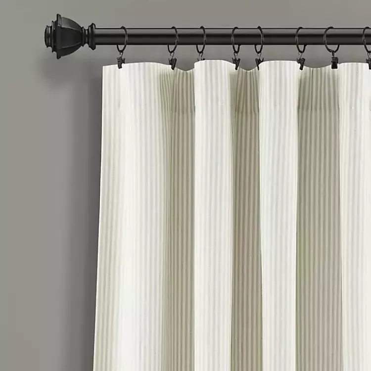 Kirklands Home Neutral Vintage Stripe Curtain Panel Set, 84 in. Outlet