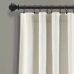 Kirklands Home Neutral Vintage Stripe Curtain Panel Set, 95 in. New