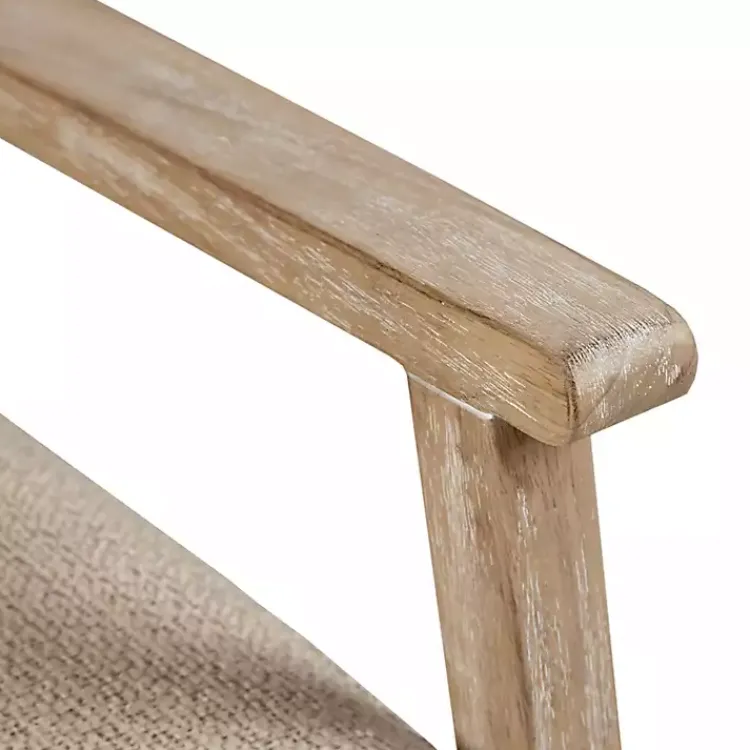 Kirklands Home Neutral Wheat Mid-Century Modern Accent Chair Tan Outlet