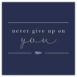 Kirklands Home Never Give Up on You Canvas Art Print Blue Discount