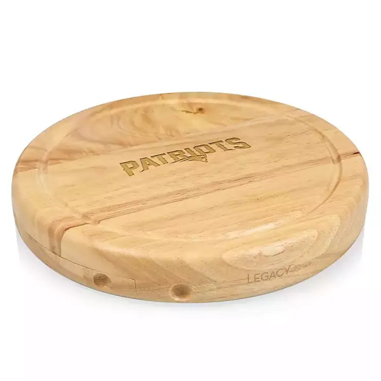 Kirklands Home New England Patriots Cheese Board and Tool Set Tan Discount