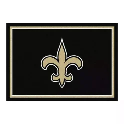 Kirklands Home New Orleans Saints Area Rug, 4x6 Black