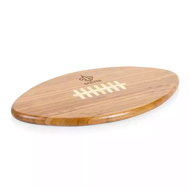 Kirklands Home New Orleans Saints Bamboo Football Cutting Board Tan Best