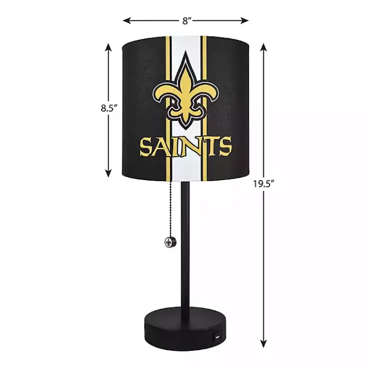 Kirklands Home New Orleans Saints Charging Table Lamp Hot
