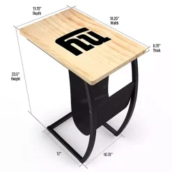 Kirklands Home New York Giants Wood C-Table Tan