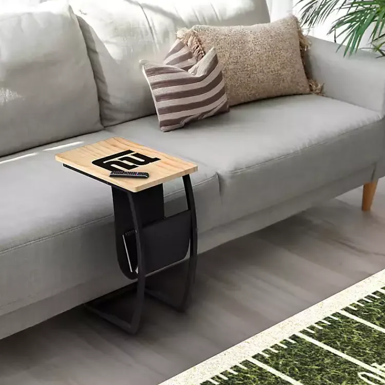 Kirklands Home New York Giants Wood C-Table Tan
