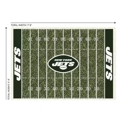 Kirklands Home New York Jets Home Field Area Rug, 6x8 Green Sale