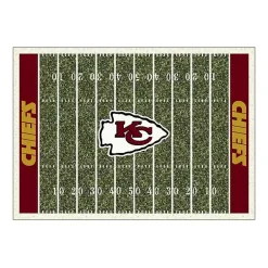 Kirklands Home NFL Kansas City Chiefs Home Field Area Rug, 6x8 Clearance