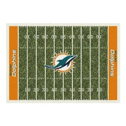 Kirklands Home NFL Miami Dolphins Home Field Area Rug, 6x8 New