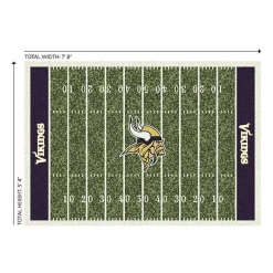 Kirklands Home NFL Minnesota Vikings Home Field Area Rug, 6x8 Discount