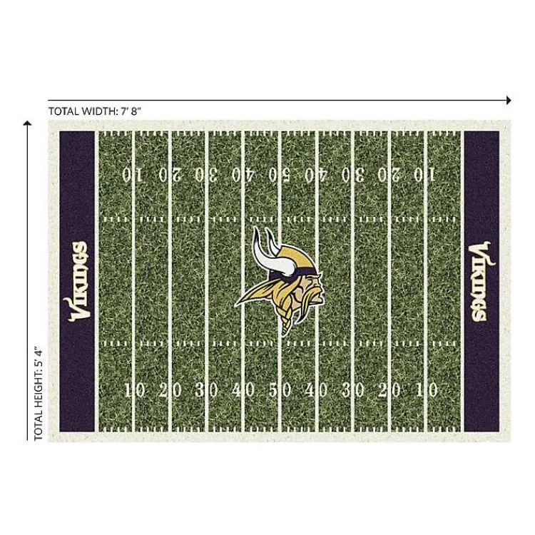 Kirklands Home NFL Minnesota Vikings Home Field Area Rug, 6x8 Discount