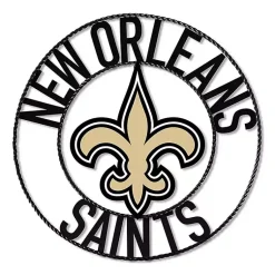 Kirklands Home NFL New Orleans Saints Wrought Iron Wall Plaque Hot