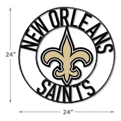 Kirklands Home NFL New Orleans Saints Wrought Iron Wall Plaque Hot