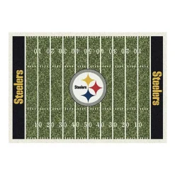 Kirklands Home NFL Pittsburgh Steelers Home Field Area Rug, 6x8 Discount