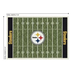 Kirklands Home NFL Pittsburgh Steelers Home Field Area Rug, 6x8 Discount