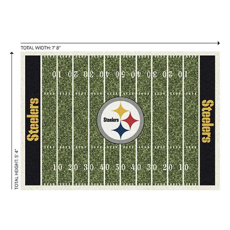 Kirklands Home NFL Pittsburgh Steelers Home Field Area Rug, 6x8 Discount